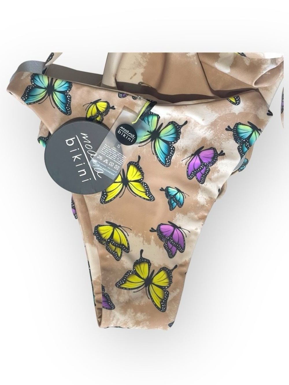 new Moana Bikini🝮 Reversible Bring It Brittany Butterfly Wrap Swimsuit 🝮 Small - Picture 8 of 16